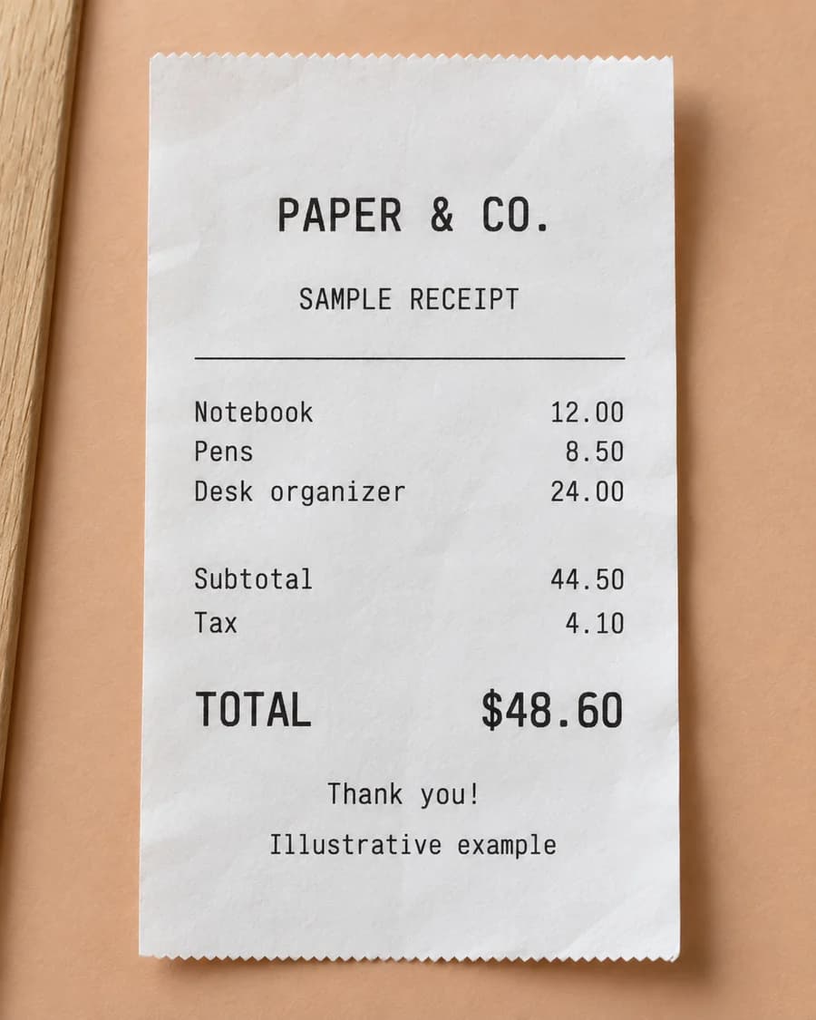 A paper bill ready for an overcharge scan